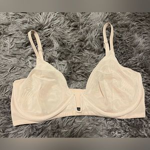 Skims nude mesh plunge bra